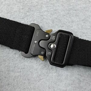 ALYX 1017 ALYX 9SM Black Metal Buckle Webbing Belt Mens Adjustable
